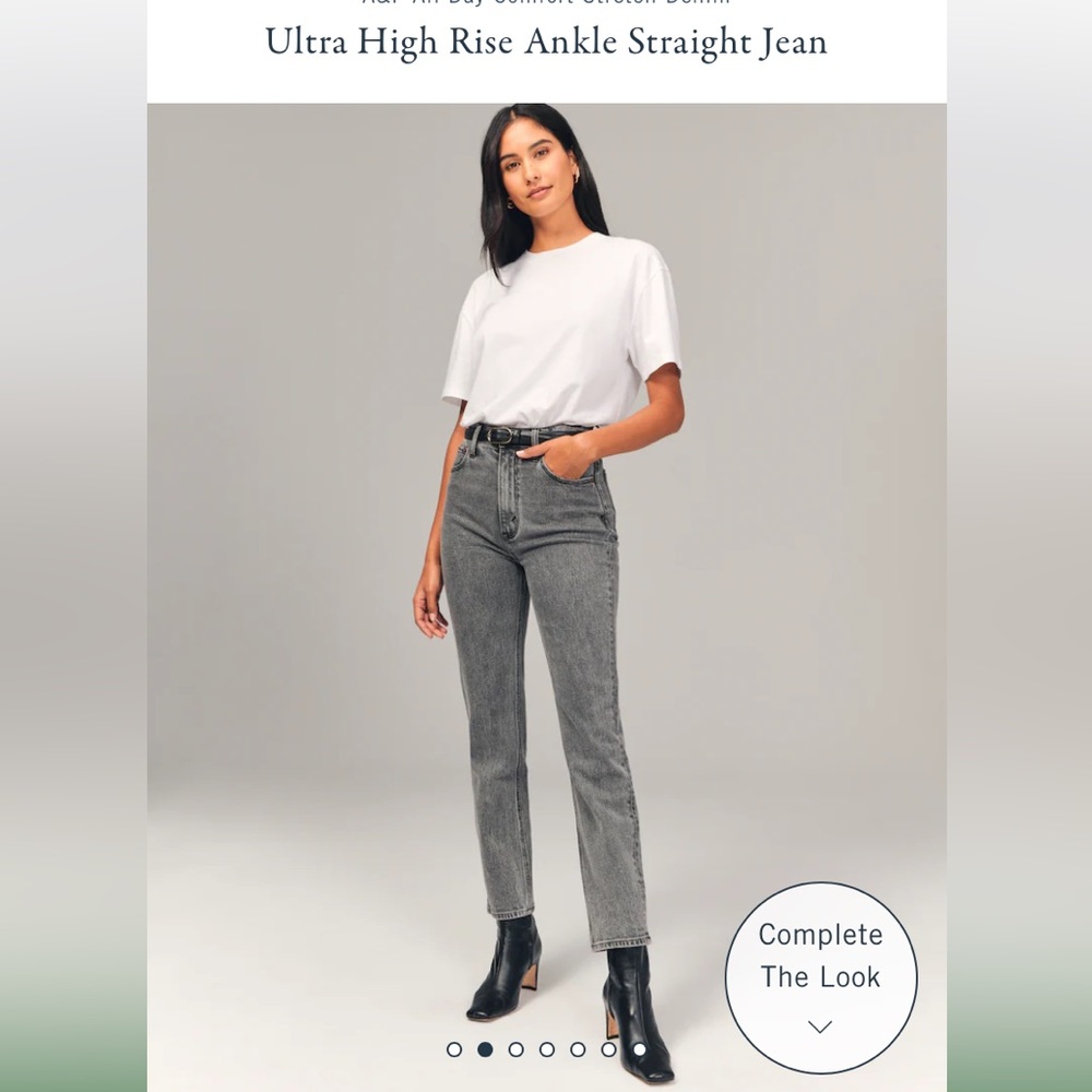 Abercrombie & Fitch Ultra High Rise Ankle Straight jeans